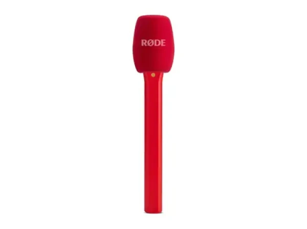 Rode Interview Micro červená / Ručný adaptér / pre vysielače Wireless GO, GO II, ME, PRO / 266mm, 80g (INTERVIEWMICRORED)