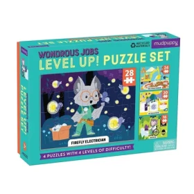 Mudpuppy puzzle: Level UP! Podivuhodné zamestnanie 4v1