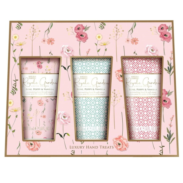 Baylis & Harding Darčeková sada krémov na ruky Rose & Poppy & Vanilla