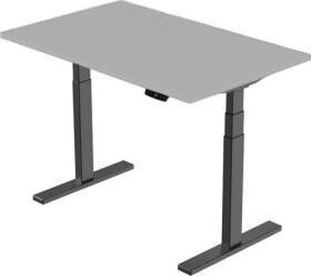 Extra Digital Profesionalus reguliuojamo aukščio stalas, 139cm x 68cm, pilkas