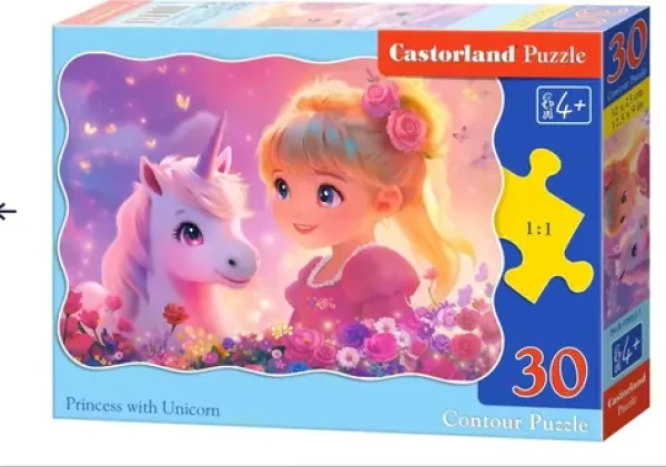 Castorland 03853 Puzzle Princezná s jednorožcom