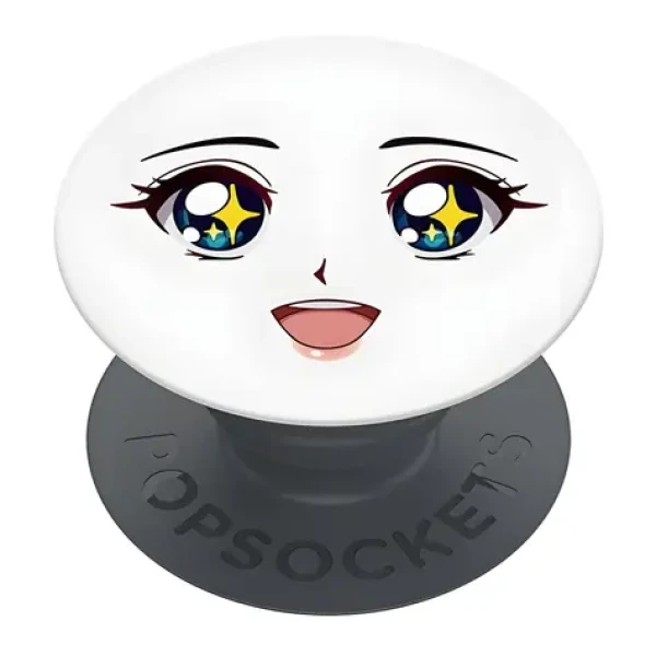 Popsockets Basic Sparkle Eyes biela / Držiak a stojanček na telefón / Skladacia / Univerzálna (70112)