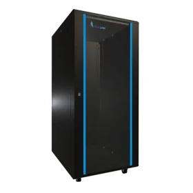 Extralink Rack skriňa 27U čierna / Stojanový rozvádzač / 600 x 800 mm / nosnosť 1000 kg / sklenené dvere (EX.11366)