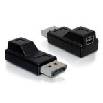 DeLock adaptér Displayport samec Displayport mini samica, čierna (65237)