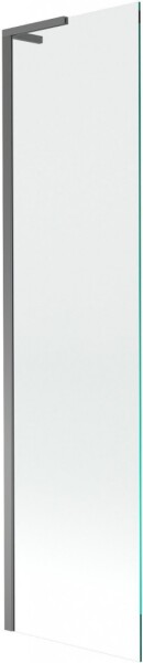 MEXEN/S - Next L vaňová zástena FIX 90 x 150, transparent, grafit metal 895-090-000-03-00-95