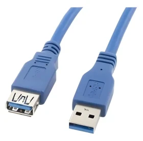 Lanberg USB-A 3.0 (M) - USB-A 3.0 (F) modrá / Predlžovací kábel USB / 3 m (CA-US3E-10CC-0030-B)