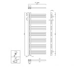 SAPHO - DORLION vykurovacie teleso 500x1200, chrom 1130-11