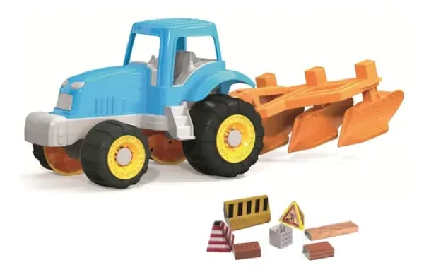 Androni Millennium traktor s funkčným pluhom - dĺžka 43 cm