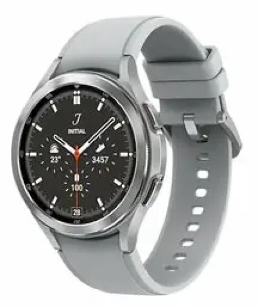 SAMSUNG Galaxy Watch 4 Classic (46 mm) LTE strieborná / Chytré hodinky / AMOLED / Wi-Fi / Bluetooth / NFC / GPS / Wear OS (SM-R895FZSAEUE)