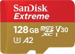 SanDisk Extreme MicroSDXC 128 GB Class 10 UHS-I/U3 A2 V30 (SDSQXAA-128G-GN6AA)
