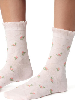 Dámské ponožky 017 model 17207633 - Steven SVĚTLE RŮŽOVÁ 38-40