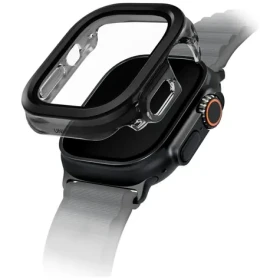 UNIQ Voute čierna / Puzdro s tvrdeným sklom / Apple Watch Ultra 49mm (UNIQ-49MM-VOUJBLK)