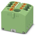 Phoenix Contact 3273338 blok rozvádzača 25.2 mm pružinová svorka zelená 10 ks; 3273338