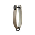 Kľúčenka Orbitkey Pebbled Leather Key Organiser Ecru