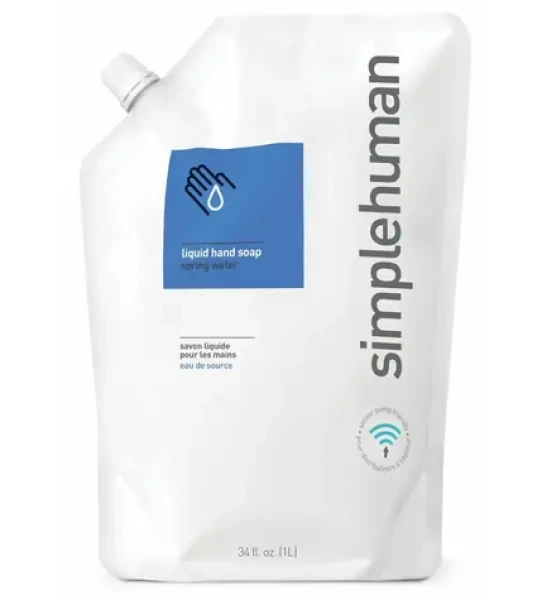 Simplehuman Hydratačné tekuté mydlo – 1 l náhradná náplň s vôňou spring water (CT1021)