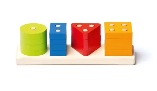 CUBIKA 15337 Triedime tvary V - drevená skladačka