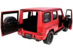 Mamido Diaľkovo riadený Mercedes G63 Rastar elektrické autíčko v červenej farbe