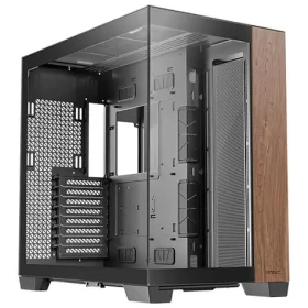 Antec C8 Wood čierna / E-ATX / 2x USB-A 3.0 / 1x USB-C / bez zdroja / priehľadná bočnica (0-761345-10079-3)