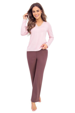 Donna Daphne dlhé pyžamo S-2XL béžová XL