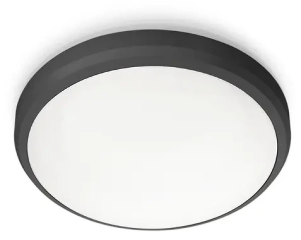 Philips Doris 6W čierna / Vonkajšie LED svietidlo / 600 lm / 4000K / IP54 / 22 cm (SKL000396631)