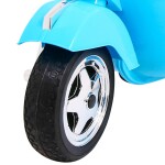 Mamido Detský elektrický skúter Vespa modrý