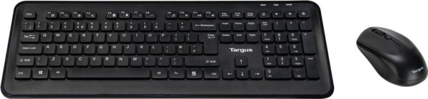 Targus Targus AKM610UK klawiatura Dołączona myszka univerzálny RF Wireless QWERTY Angielski Čierny