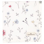 GREEN GATE Bavlnený obrúsok Venissa White 40 x 40 cm