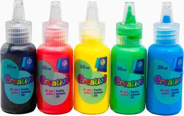 ASTRA CREATIVO Farby na gélové samolepky 5x20 ml