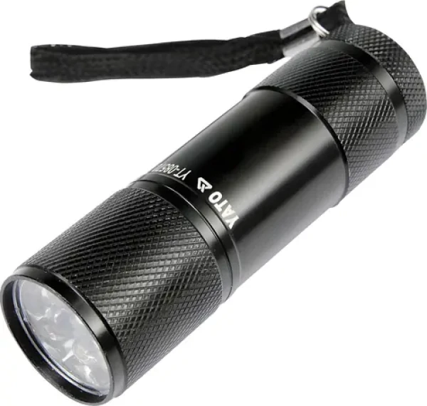 YATO Svietidlo vreckové 9 LED / Vreckové svietidlo / hliníkové telo