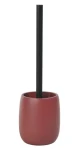 Spirella Sven matná burgundy / WC kefa / Polyresinová nádoba / Kovová rukoväť