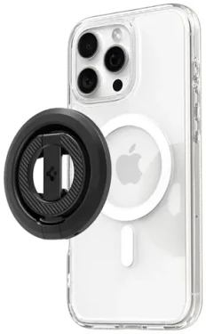 Spigen O-Mag Magnetic MagSafe úchytka/stojanček na telefón čierna (AMP08822)