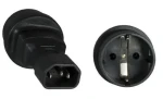 MicroConnect Power Adapter C14 - Schuko čierna (PE14CEEAD)