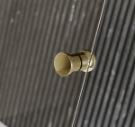 BESCO - Vaňová zástena EASY SLIDE GOLD - FARBA rámu - Zlatá, Rozmer A - 100 cm, Smer zatvárania - Univerzálny Ľavé / Pravé, Výplň - Číre bezpečnostné sklo - 4 mm BCEASL100GC