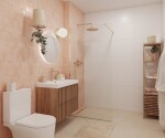 Sprchová zástena Walk-in 110 cm SAT vo farbe profilu zlatá lesk SATBWI110PRZ SATBWI110PRZ