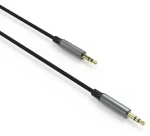 FIXED Link Space Gray / Audio kábel / 3,5 mm jack - 3,5 mm jack / opletený / 1,5 m (FIXA-JJ15-GR)