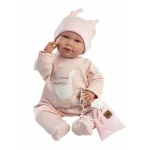 Llorens 74108 NEW BORN - realistická bábika bábätko so zvukmi a mäkkým látkovým telom - 42 cm