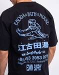 Edwin Ekoda Bath House TS Black garment washed XL
