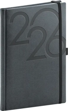 NOTIQUE Týždenný diár AJAX 2026, čierny, 15 x 21 cm (PGD-TA5AJ-6798)