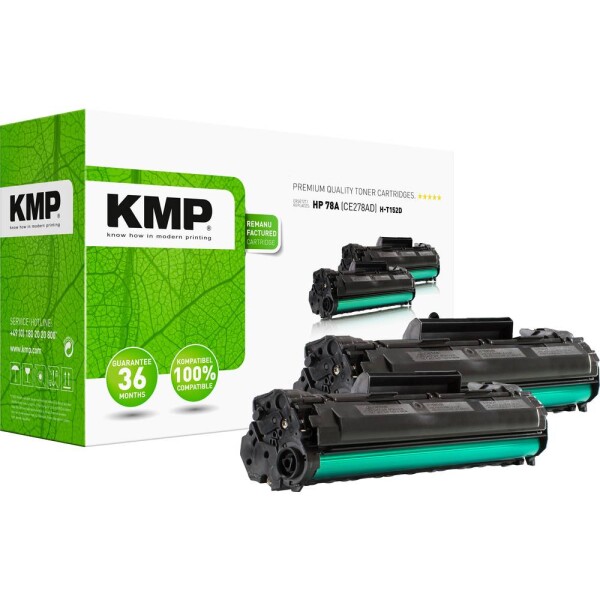 KMP H-T152D toner Dual náhradný HP HP 78A (CE278A) čierna 2100 Seiten kompatibilná náplň do tlačiarne; 1230,0021