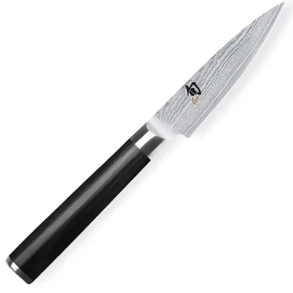 KAI Shun Classic DM-0700 / Nôž na zeleninu / 9 cm / Oceľ VG-MAX / Damask 32 vrstiev / Rukoväť pakkawood (DM-0700)