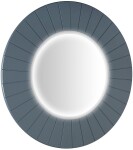 SAPHO - LUMIRO STRIP guľaté zrkadlo s LED osvetlením v ráme, priemer 90cm, siena LR950-4242S