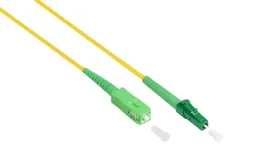 Good Connections žltý / Optický patchkábel / LC/SC / Simplex / Singlemode OS2 9/125 µm / APC / 2 m (LW-S902LASA)