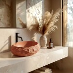 REA - Umývadlo na dosku Mika Terracotta REA-U7349