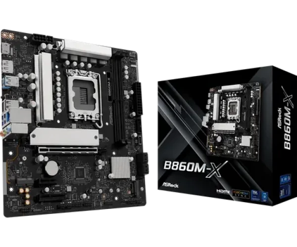 ASRock B860M-X / B860 / LGA 1851 / 2x DDR5 / PCIEx 16 / 2.5GLAN / mATX (90-MXBRX-A0UAYZ)