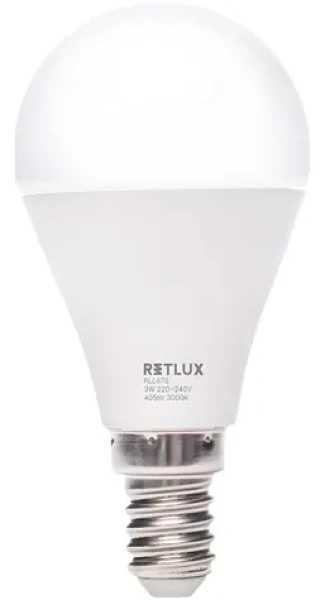 Retlux RLL 680 / LED žiarovka / G45 E14 / 4W / 405 lm / 6500K - denná biela