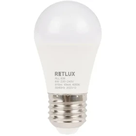 Retlux RLL 639 G45 E27 mini Globe 6W / 810 lm / 4000K - studená biela / D (8590669362646)