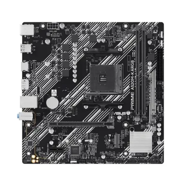 ASUS PRIME A520M-K-ARGB / AMD A520 / DDR4 / GLAN / M.2 / SATA III / sc.AM4 / mATX (90MB1R00-M0EAY0)