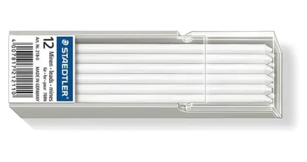Staedtler Lumocolor náhradná tuha biela / 3 mm / 70 mm / 12 ks (218-0)