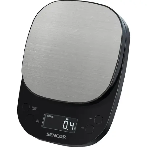 Sencor SKS 0804BK čierna / Digitálna kuchynská váha / max. 2kg / dotyk. tlačidlá (8590669347964)