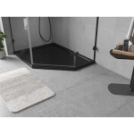 MEXEN - Flow päťboká sprchová vanička slim ľavá 100 x 90, čierna mat 46P709010L